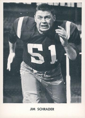 1958 Jay Publishing Washington Redskins #NNO Jim Schrader Front