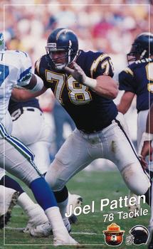 1990 San Diego Chargers Smokey #NNO Joel Patten Front