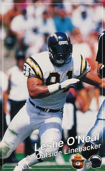 1990 San Diego Chargers Smokey #NNO Leslie O'Neal Front