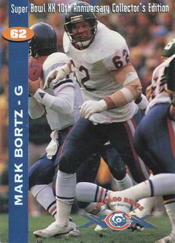 1995 Kemper Chicago Bears Super Bowl XX 10th Anniversary #NNO Mark Bortz Front