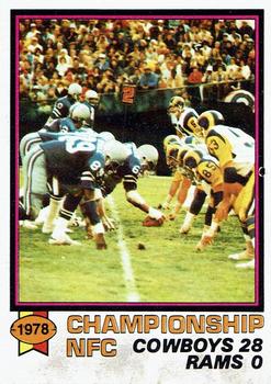 1979 Topps - Cream Colored Back #167 1978 NFC Championship Front
