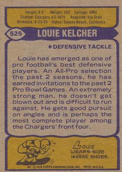 1979 Topps - Cream Colored Back #525 Louie Kelcher Back