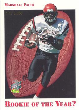 1994 Classic NFL Draft - Rookie of the Year Sweepstakes #R.O.Y.19 Marshall Faulk Front