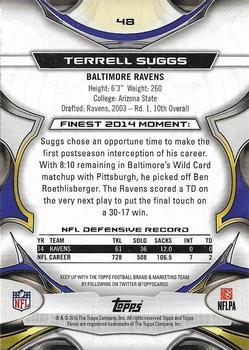 2015 Finest - Refractor #48 Terrell Suggs Back