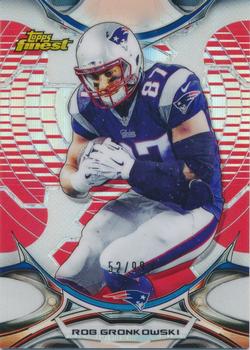 2015 Finest - Red Refractor #73 Rob Gronkowski Front