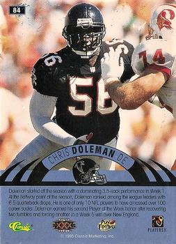 1996 Classic NFL Experience - Super Bowl Gold #84 Chris Doleman Back