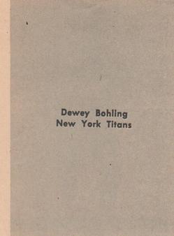 1961 Fleer Wallet Pictures #NNO Dewey Bohling Back