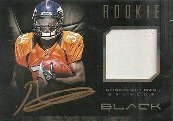 2012 Panini Black - Rookie Signature Materials Prime #24 Ronnie Hillman Front