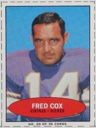 1971 Bazooka #20 Fred Cox Front