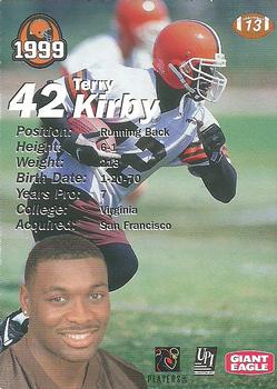 1999 Giant Eagle Cleveland Browns #13 Terry Kirby Back