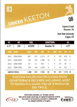 2016 SAGE HIT #83 Chuckie Keeton Back