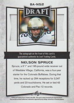 2016 Leaf Metal Draft #BA-NS2 Nelson Spruce Back