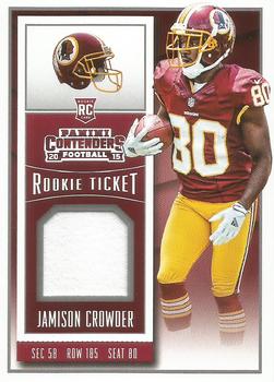 2015 Panini Contenders - Rookie Ticket Swatches Team Helmets #RTS-JC Jamison Crowder Front