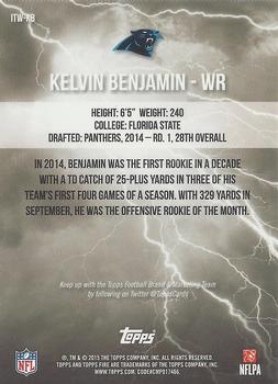 2015 Topps Fire - Into the Wild #ITW-KB Kelvin Benjamin Back