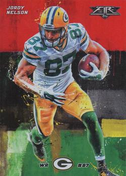 2015 Topps Fire - Flame #54 Jordy Nelson Front
