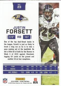 2016 Score #23 Justin Forsett Back