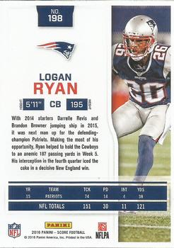 2016 Score #198 Logan Ryan Back