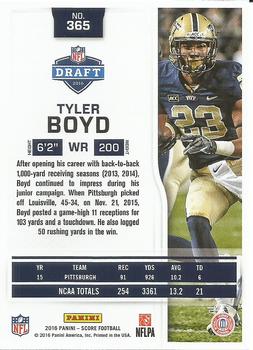 2016 Score #365 Tyler Boyd Back