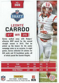 2016 Score #369 Leonte Carroo Back