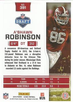 2016 Score #391 A'Shawn Robinson Back