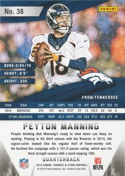 2015 Panini Rookies & Stars - Longevity #38 Peyton Manning Back