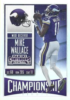 2015 Panini Contenders - Championship Ticket #72 Mike Wallace Front