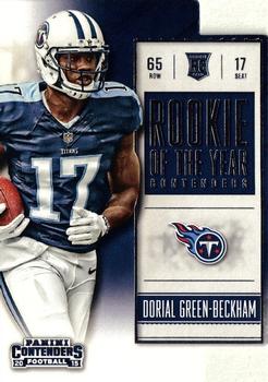 2015 Panini Contenders - Rookie of the Year Contenders #ROY12 Dorial Green-Beckham Front