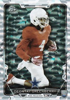 2015 Bowman - Rookies Rainbow Silver Ice #56 Deontay Greenberry Front