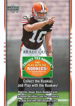 2007 Upper Deck - Collect the Rookies Sweepstakes Promos #NNO Brady Quinn Front
