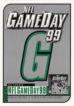 1998 UD Choice - NFL GameDay 99 Contest Game Pieces #NNO G Front