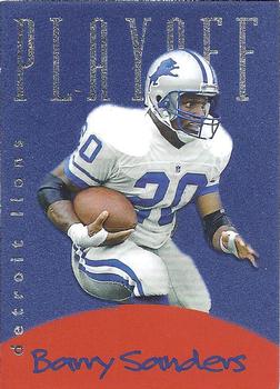 1996 Playoff Felt #1 Barry Sanders Front
