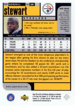 1998 UD Choice Pittsburgh Steelers #PS7 Kordell Stewart Back