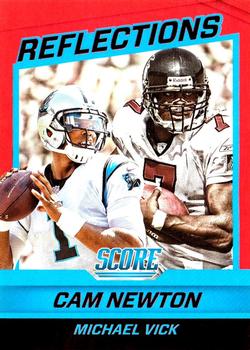 2016 Score - Reflections Red #6 Cam Newton/ Michael Vick Front