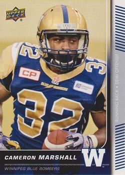 2015 Upper Deck CFL #35 Cameron Marshall Front
