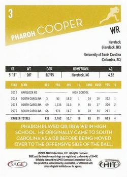 2016 SAGE HIT - Gray #3 Pharoh Cooper Back