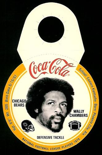 1976 Coca-Cola Chicago Bears Discs #5 Wally Chambers Front