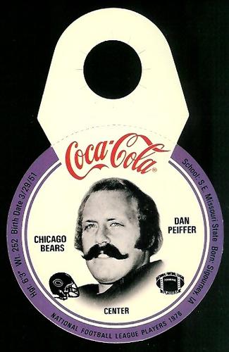 1976 Coca-Cola Chicago Bears Discs #15 Dan Peiffer Front