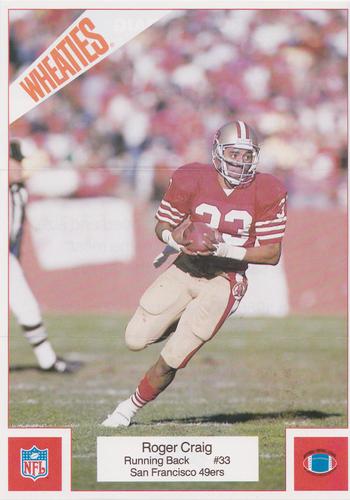 1987 Wheaties Mini Posters #9 Roger Craig Front