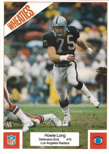 1987 Wheaties Mini Posters #19 Howie Long Front