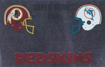 1989 Panini Stickers - Super Bowls #L Super Bowl XVII Front