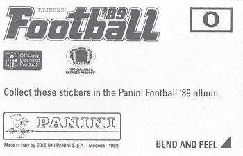 1989 Panini Stickers - Super Bowls #O Super Bowl XXI Back