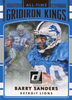 2016 Donruss - All-Time Gridiron Kings #17 Barry Sanders Front