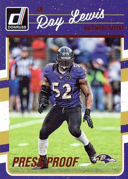 2016 Donruss - Press Proofs Red #28 Ray Lewis Front