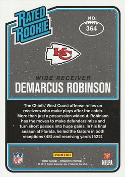 2016 Donruss - Press Proofs Red #364 Demarcus Robinson Back