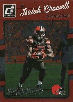 2016 Donruss - Press Proofs Silver #72 Isaiah Crowell Front