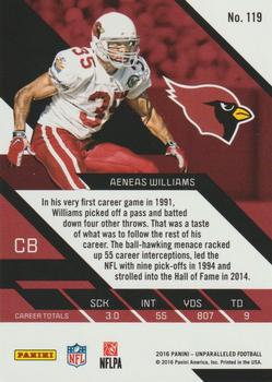 2016 Panini Unparalleled - Red #119 Aeneas Williams Back