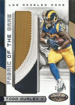 2016 Panini Certified - Fabric of the Game Prime #31 Todd Gurley II Front