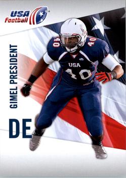 2012 Upper Deck USA Football #19 Gimel President Front