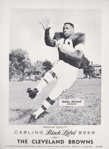 1959 Carling Black Label Beer Cleveland Browns #DBL-302G Bobby Mitchell Front