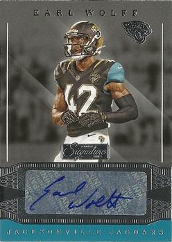 2016 Donruss Signature Series #37 Earl Wolff Front